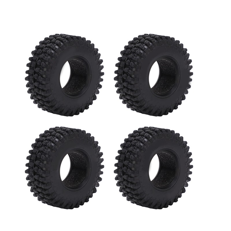 4PCS RC Wheel Tire Rubber Tyre 51mm Diameter for Axial