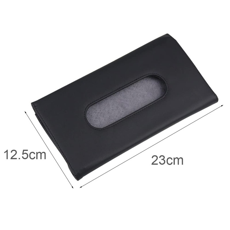Car Visor Tissue Box Multifunctional Car Tissue Holder PU Leather