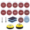 QWORK® 120 Pieces 3 Inch Sanding Discs Pad Set, Grit