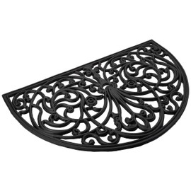 Achim Home Furnishings Wrought Iron Rubber Mat 18x30 - Ironworks