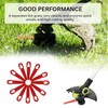 Grass Trimmer Plastic Blades Part Cutter Replace Acc Crop for