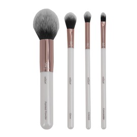 MODA Studio White Finishing 4pc Kit – Soft Vegan and Cruelty-Free Brushes