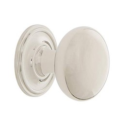 Nostalgic Warehouse New York Brass 1 3/8" Cabinet Knob with Classic Rose in Polished Nickel