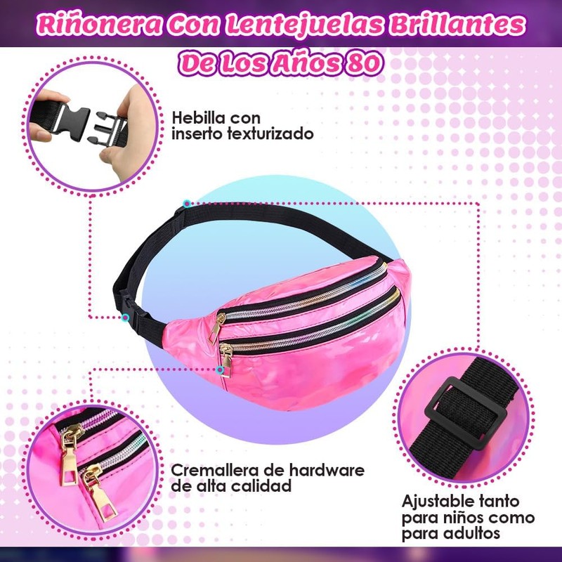 Lukovee Disfraz de los 1980 Mujers, 24 Conjunto de 80's