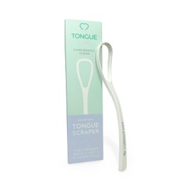 Tongue Luv Ergonomic Tongue Scraper - Dentist-Developed Tongue Cleaner for Adults - Gentle Stylish Tongue Scrubber for Oral Care, Dental Hygiene - Large