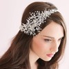 Deniferymakeup Wedding Hair accessories Crystal Bridal Headband Bridal Hair Vine