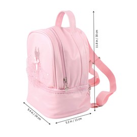 TENDYCOCO Toddler Backpack Ballet Backpack Latin Ballerina Dance Bag for Little Girls