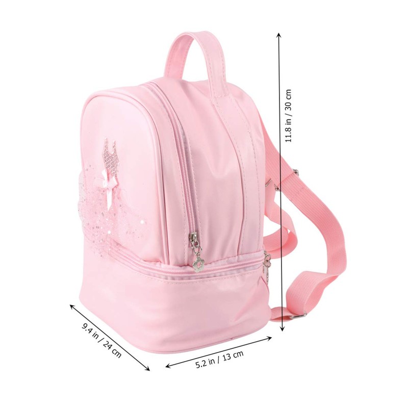 TENDYCOCO Toddler Backpack Ballet Backpack Latin Ballerina Dance Bag for