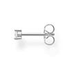 Thomas Sabo Single Stud Earrings White Stone 925 Sterling Silver