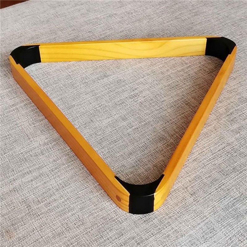 Owaefuqoir 2X Wooden Billiard Ball Rack Solid Triangle Rack Pool