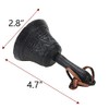 Pufguy Hand Bell Solid Cast Iron Call Bell Handbells with