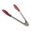 CybrTrayd Mini Tongs, 7", Red