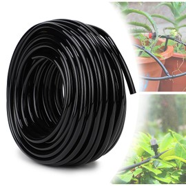 EFUTURETIME Irrigation Hose 4 mm, Drip Hose Irrigation 20 m Micro Drip Hose Garden Hose Irrigation Hose for Garden, Vegetable Garden, Industry
