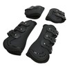 Horse Front Hind Leg Boots Shock Absorption Breathable Open Front