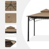 Gazebo Replacement Canopy Roof,Outdoor Grill Shelter Canopy Top Double Tiered