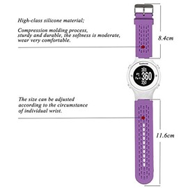 Band for Garmin Approach S2 / S4, Soft Silicone Replacement Watch Band Strap for Garmin Approach S2 / S4