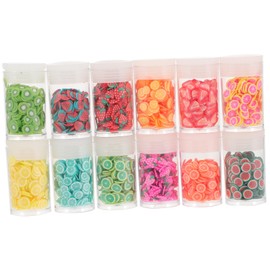 SAFIGLE Fruit Nail Art Slices DIY Polymer Decorations for Manicure Shapes for Creative Nail Designs Crafting Accessories for Women