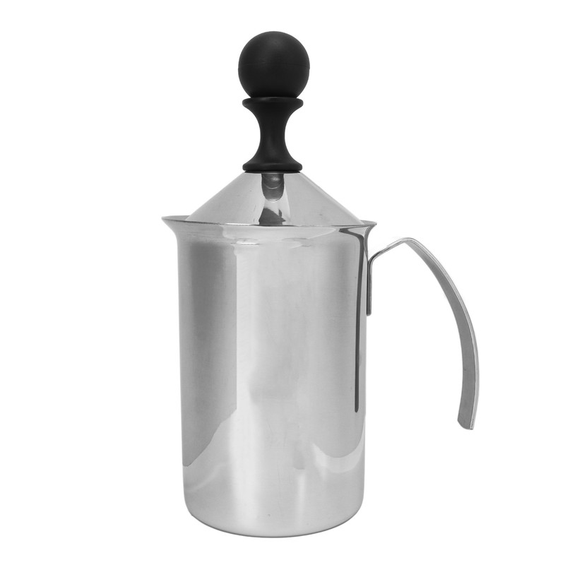 Coffee Frother Double Layer Versatile Manual Stainless Steel Milk Foamer