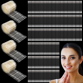 Hoolerry 400 Pcs Vitamin E Lip Oil Disposable Cotton Swabs Vitamin E Stick Oil Applicators Anti Dry Moisture Cotton Swabs for Protect Lip Use Before Teeth Whitening