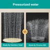 AULEEND All Metal Rain Shower Head - Heavy Duty Stainless