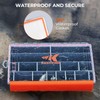 KastKing HyperSeal Waterproof Tackle Box, 3700 Deep Tackle Trays, Fishing