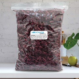 Crinkle Cut Paper Shred Filler (1/2 LB) for Gift Wrapping & Basket Filling - Burgundy | MagicWater Supply