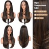 Ninroc Highlight Layered Lace Front Wigs Glueless Straight Layered Cut