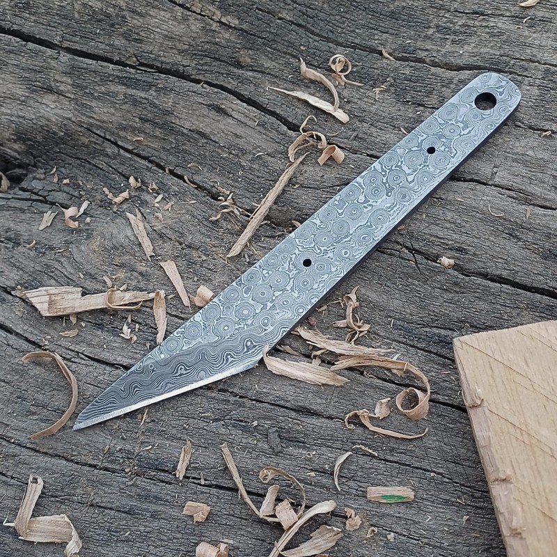 HAWK KNIVES Handmade Damascus Steel Blade Kiridashi Knife - 2.5