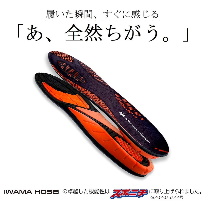 IWAMA HOSEI GYRO FLEXI Men's Insole, Shock Absorption, 10.0 -