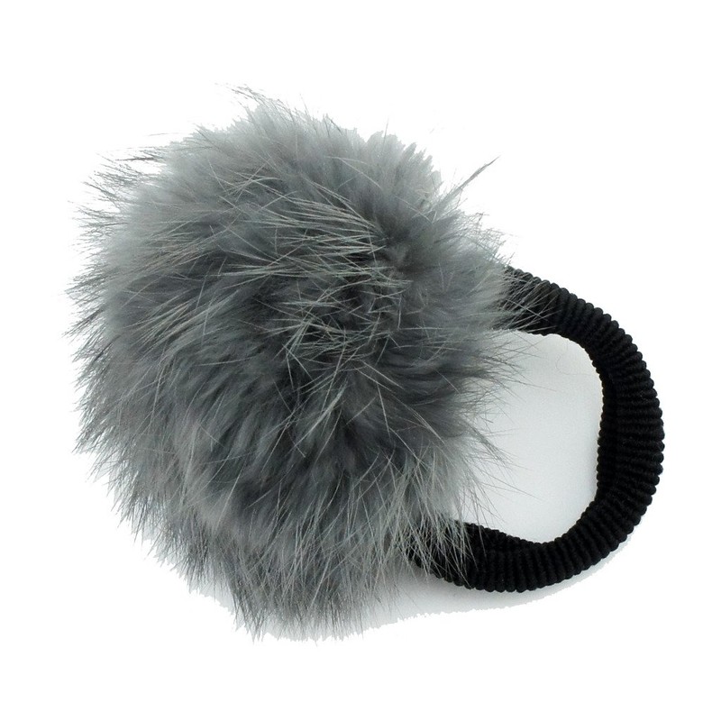 Hand® Pom Pom Hair Band Rabbit Light Grey Decorative Pom