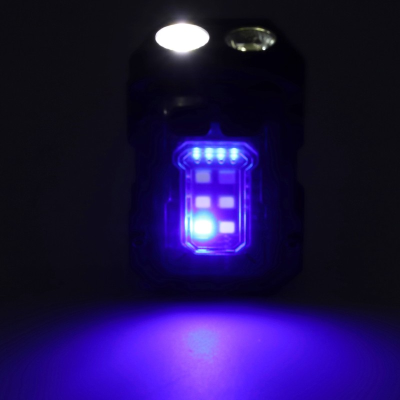 Keychain Flashlight LED Intelligent Power Display 750mAh 8 Gears with