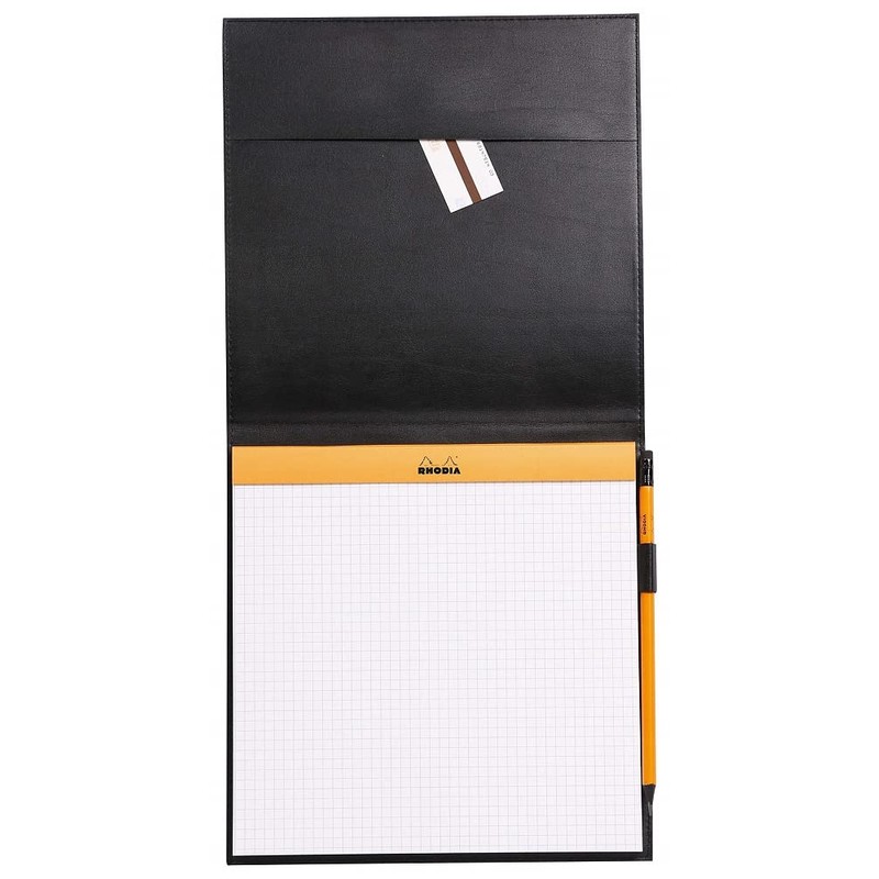 Rhodia Pad Holder And Pad 8.25X8.25 Black