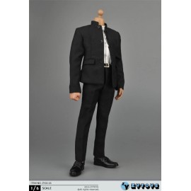 ZYTOYS US ZYTOYS ZY16-16 1/6 Black Chinese Tunic Suit For 12" Male Action Figure Body