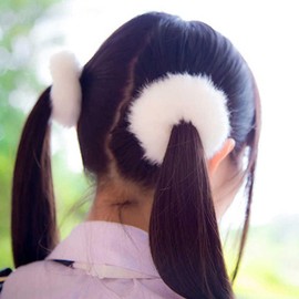 scrunchies,headbands,hair bands,mature hair ornaments,2 PCS furry hair scrunchies,any rabbit fur scrunchies,elastic hair tie fluffy ponytail holder for women or girls