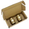 2 PCS 1/2" Male BSP Thread Brass Pipe Connector