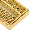 Chinese Mini Brass Abacus 9 Speed Educational Maths Calculator Tool