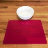 Rectangle Placemat Set - Gloss Pink 4 Placemats Standard 38cm