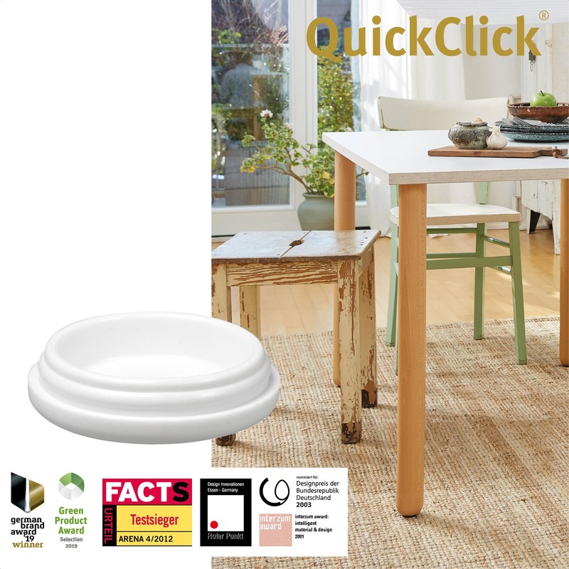 Wagner QuickClick® Plastic Gliders, Furniture Glides, Chair Glides, Set of
