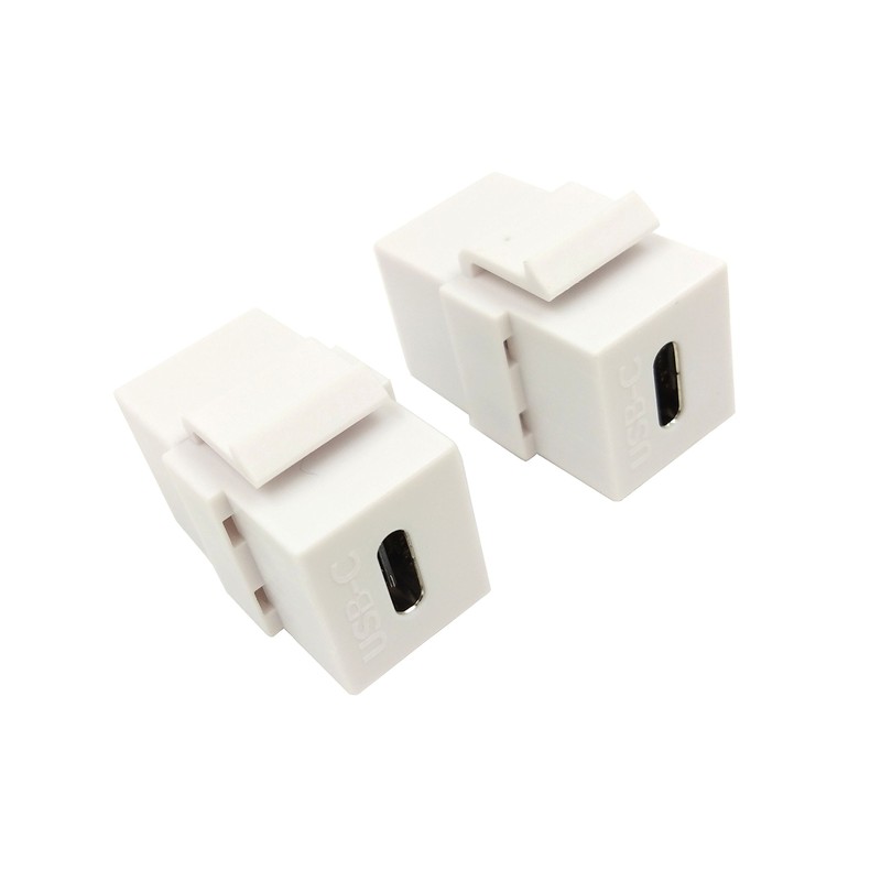 Poyiccot USB C Keystone Jack Insert, (2-Pack) USB 3.1 Type-C