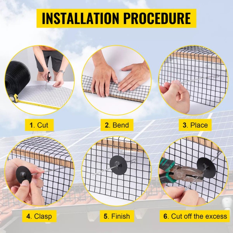Vevor Kit De Protección Contra Insectos Para Panel Solar