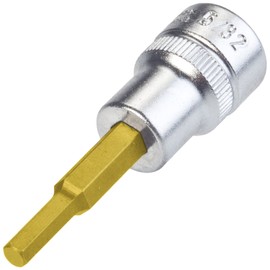 HAZET 8801A-5/32 Hexagon Profile Screwdriver Socket - CVD-Tin Coated