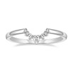 Titaniumcentral Wedding Bands for Women Pear & Round Shaped CZ