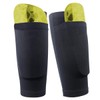 Dokpav Football Shin Guard Socks Sleeves Double Layer Mesh Breathable