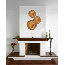 Dale Tiffany AV13108-D12 Handover Hand-Blown Art Glass Wall Décor Plate, 12-Inch, Orange/Amber