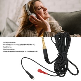 Replacement 3.5mm and 6.5mm Copper Plated Headphone Cable for HD25 560 540 480 430 HD Headphones 9.8ft