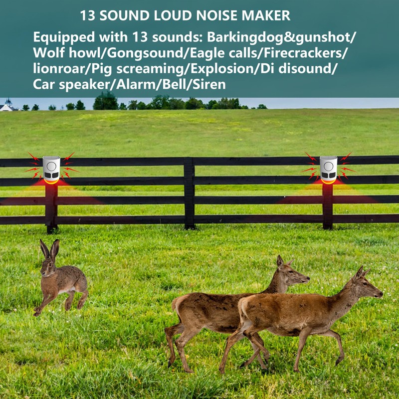 Comboss Solar Motion Sensor Alarm - Motion Sensor Dog Barking