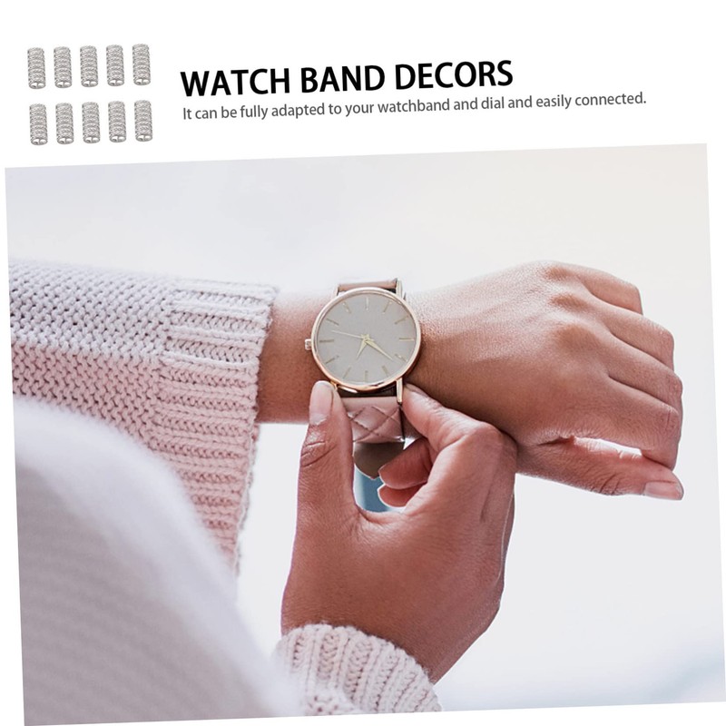 BIUDECO 10pcs Replaceable Watch Connectors Decorative Adapters for and Bands