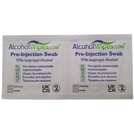Fastaid 70% IPA Alcohol Wipes for Electronics, Swabs, Tattoo, Pre-injection Swabs, 100 Pieces (1 Box)