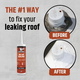 Liquid Rubber RV Lap Sealant, White, 4 Pack