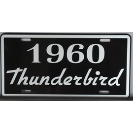 Motown Automotive Design Metal License Plate 1960 60 Thunderbird T-Bird FITS Ford TAG 6 X 12 HOT Rod Muscle CAR Truck Classic Museum Collection Novelty Gift Sign